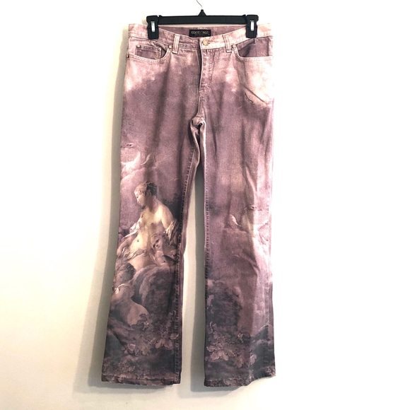 roberto cavalli venus painting jeans